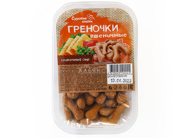 Сурские (ПШЕНИЧНЫЕ) Сливочный сыр (100 гр) в Куровском