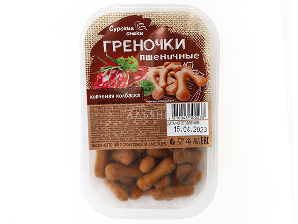 Сурские (ПШЕНИЧНЫЕ) Копченая колбаска (100 гр) в Куровском