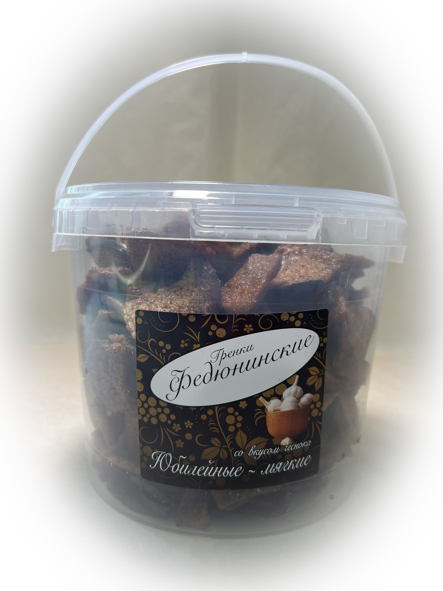 Гренки "ФЕДЮНИНСКИЕ" "Чеснок" (ведро 900 гр.) в Куровском